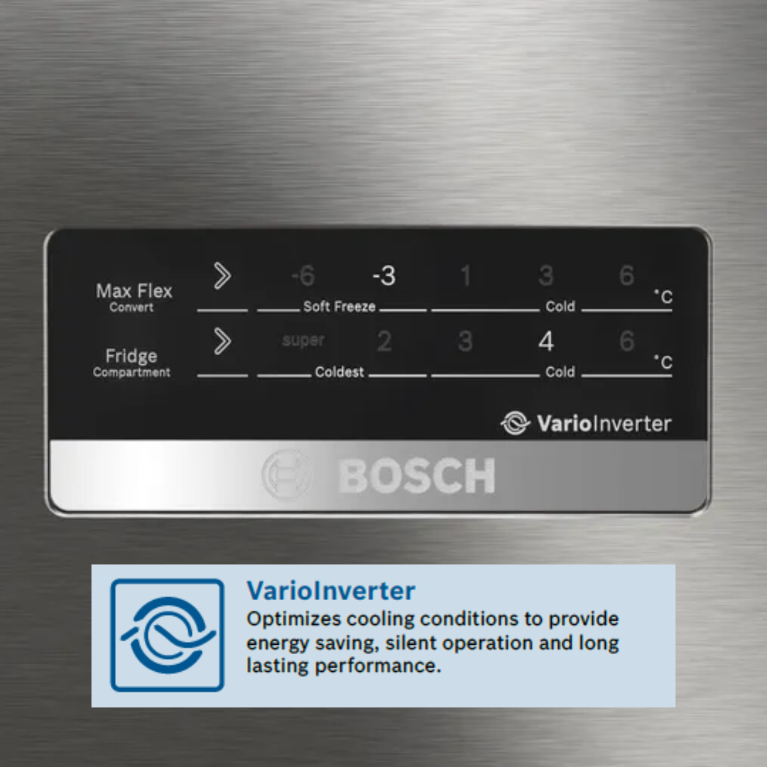 Bosch 332 Ltrs Triple Door Free-Standing Refrigerator - CMC33K03NI